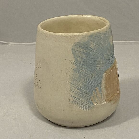 Vintage 1976 Pottery vase St. Francis Santa Fe, NM signed Ruben OMontoya de taos - Picture 3 of 9
